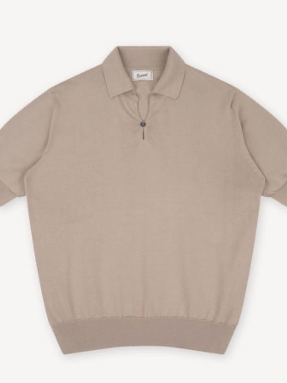 Nordstrom Men's Short-Sleeve Polo in Beige Taupe